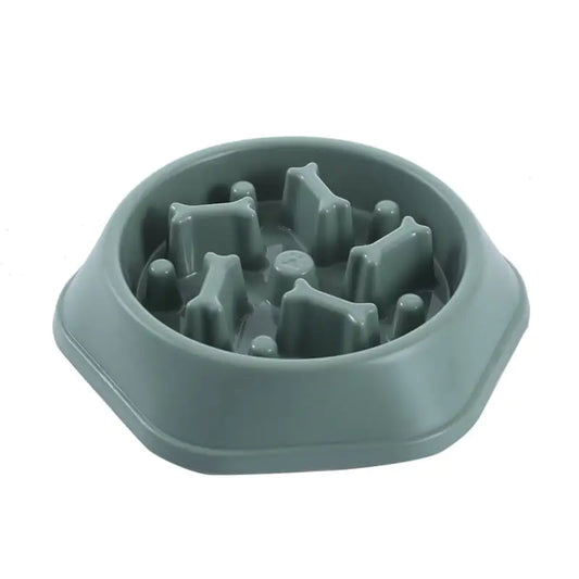 Home Style Bone Slow Feed Dog Bowl for Choking Prevention