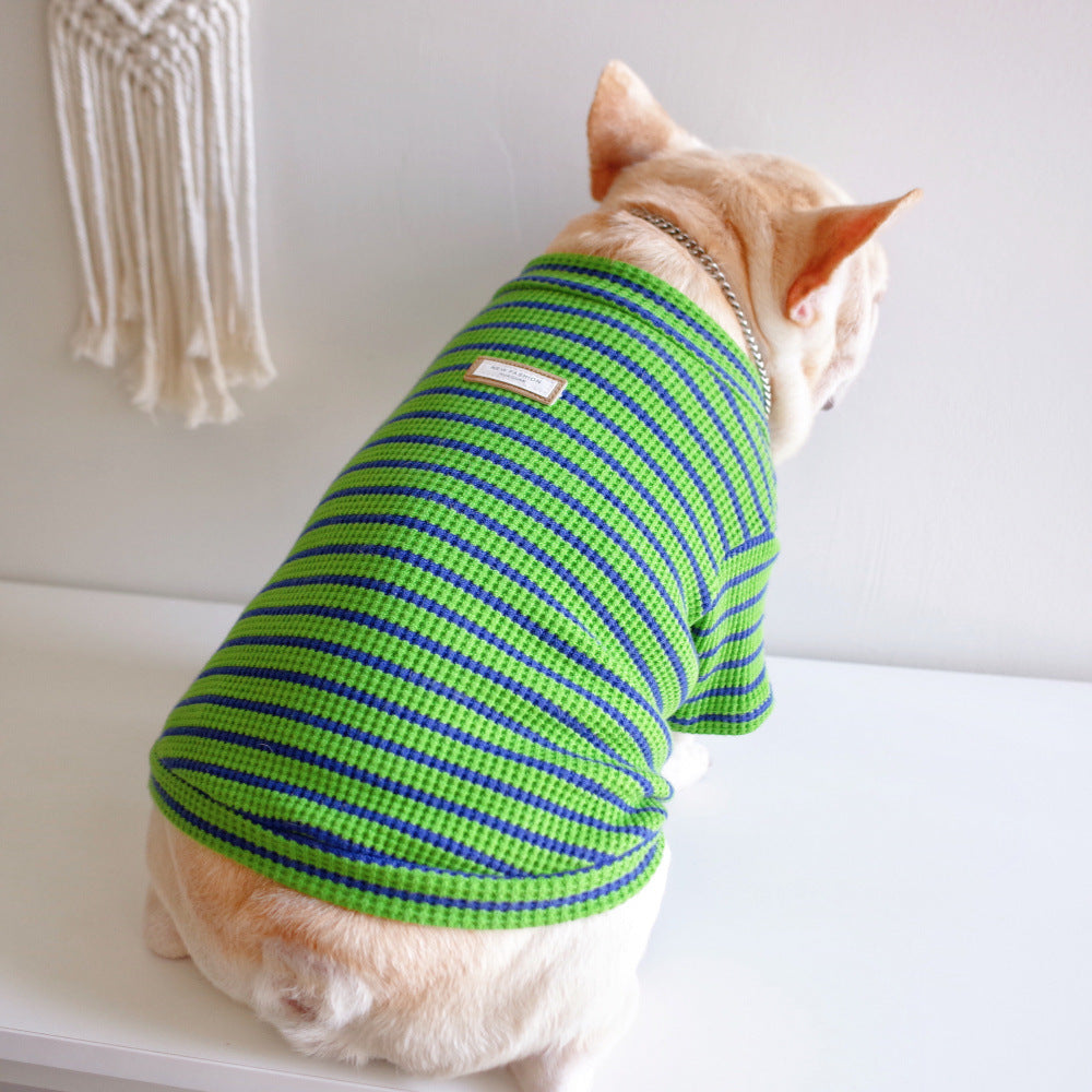 Waffle Striped Shirt